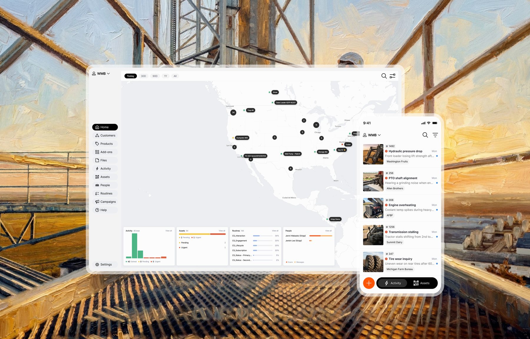 Driving Growth by Expanding into Manufacturing — WMB dashboard and mobile app