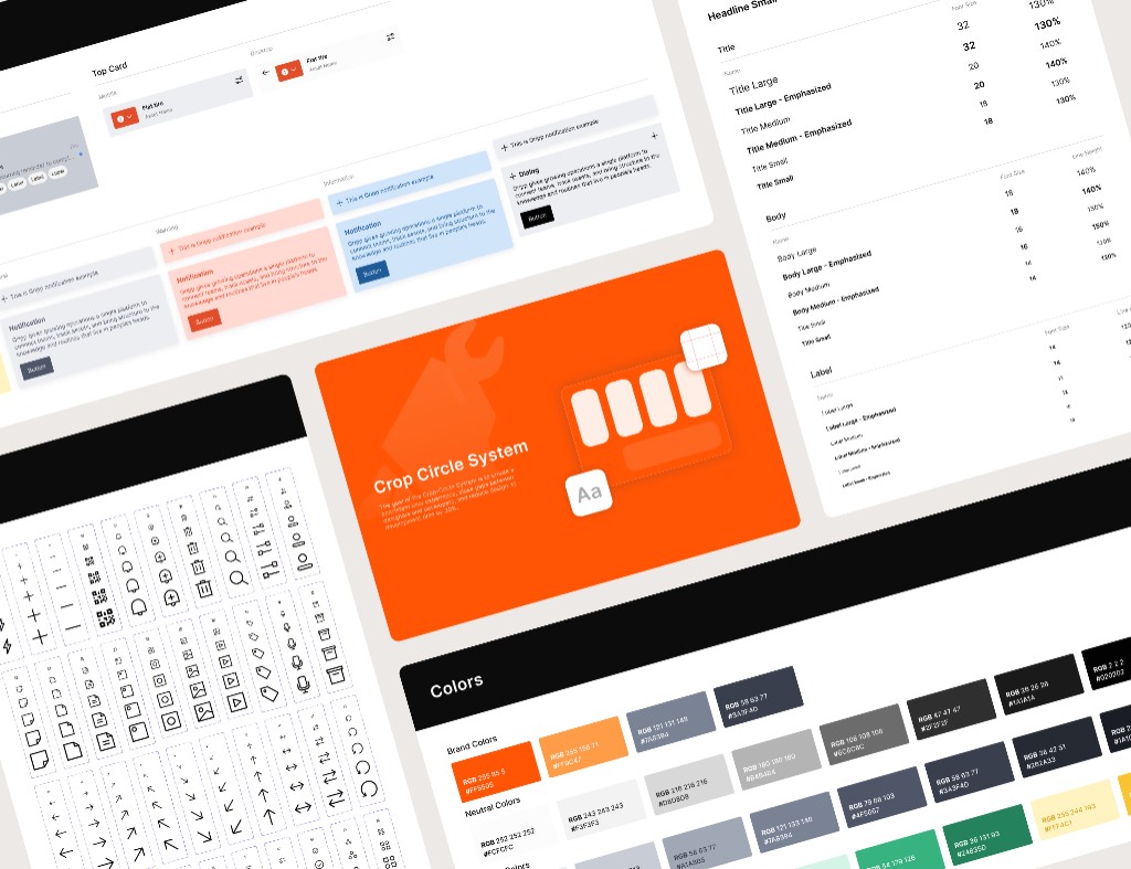 Rebuilding the Design System for UI Consistency — Crop Circle System